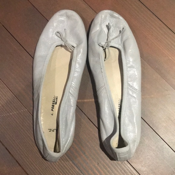 E. Porselli x A.P.C. ballet flats in soft leather - Picture 1 of 3